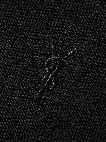 Saint Laurent Cassandre certified cotton t-shirt - Noir