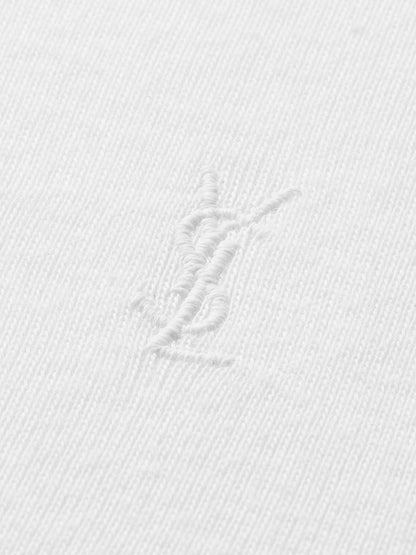 Saint Laurent Cassandre certified cotton t-shirt - Blanc