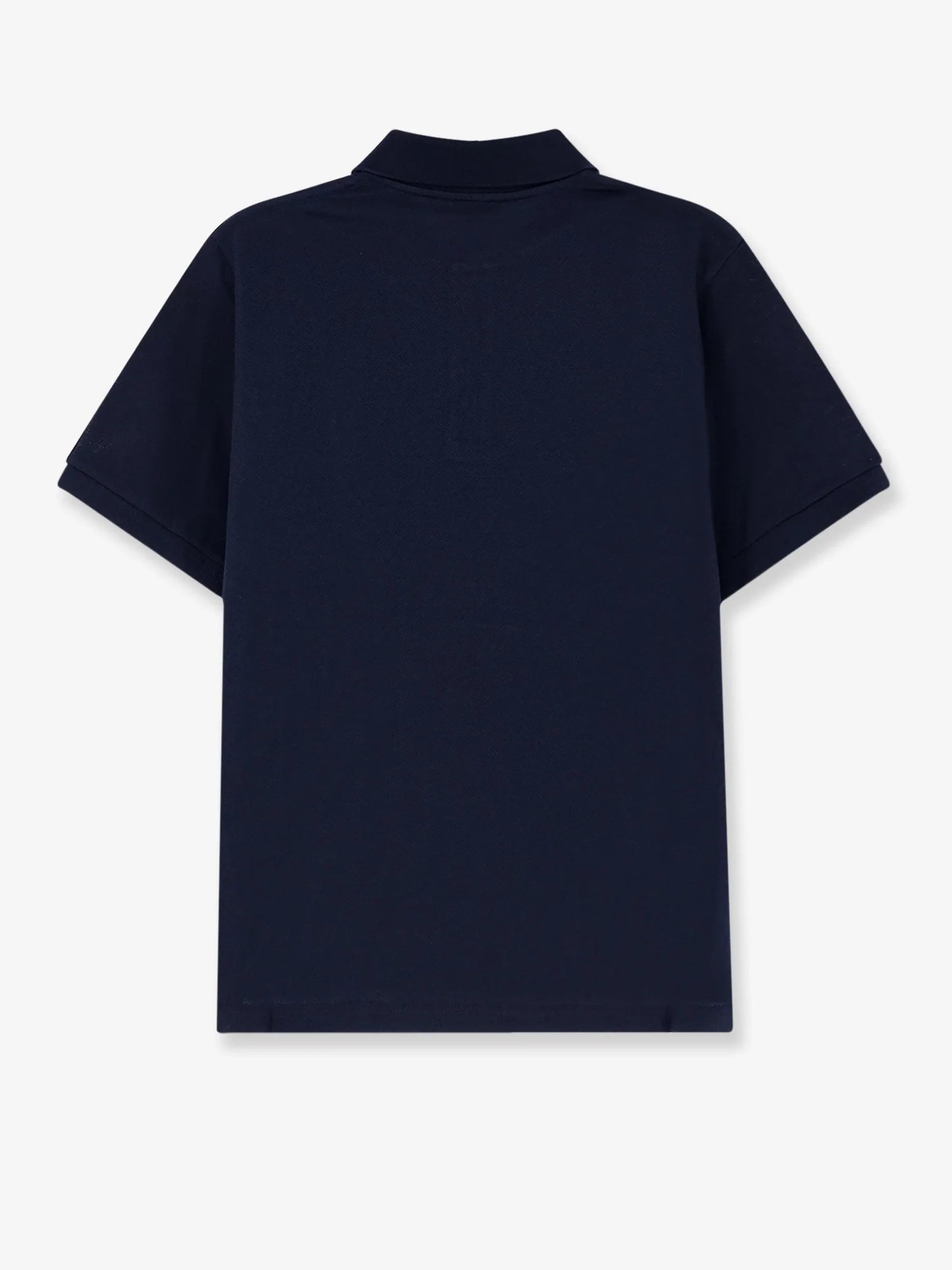 SAINT LAURENT - Piqué cotton polo shirt with Cassandre embroidery