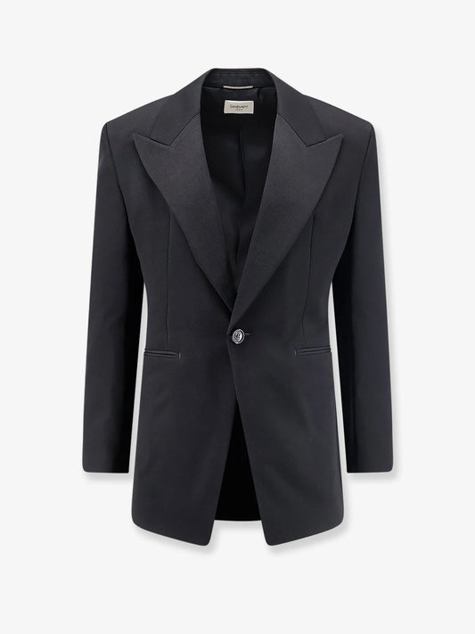 Saint Laurent Single Breasted Certified Wool Blazer