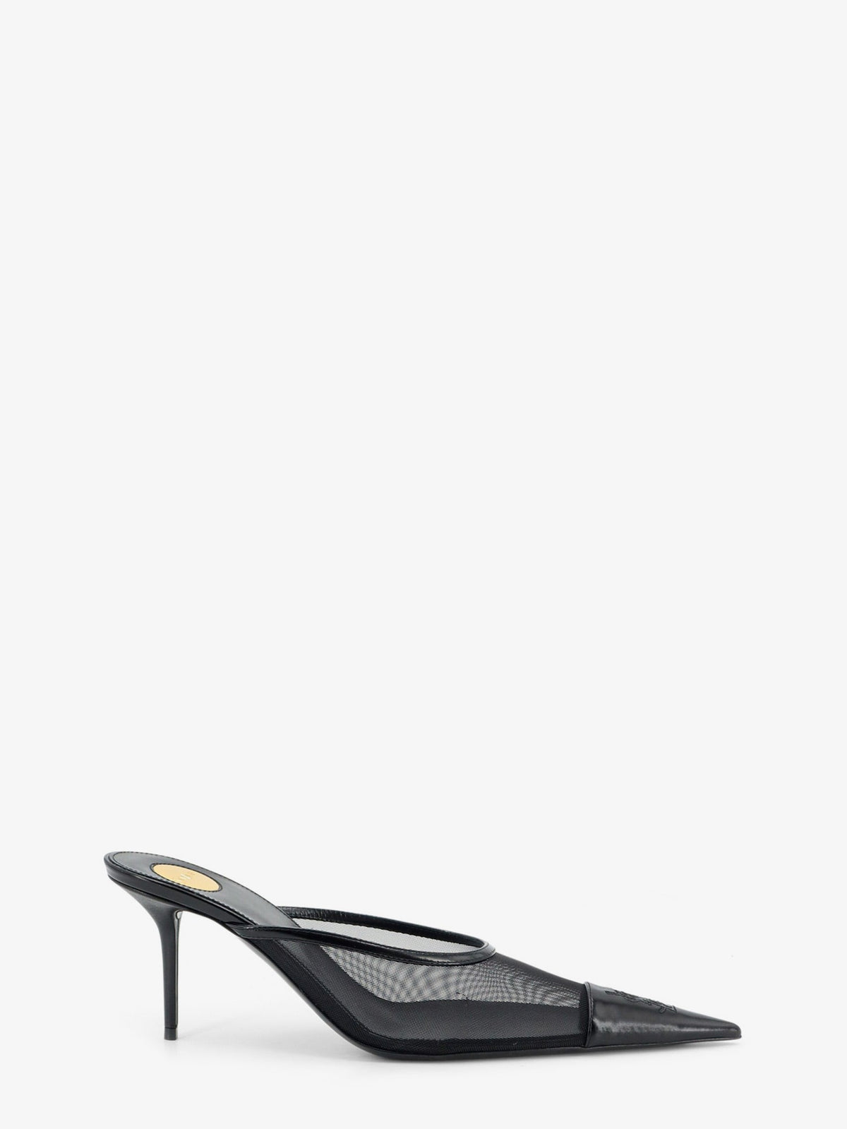 Saint Laurent Renée mesh pump with Cassandre toe - Nero