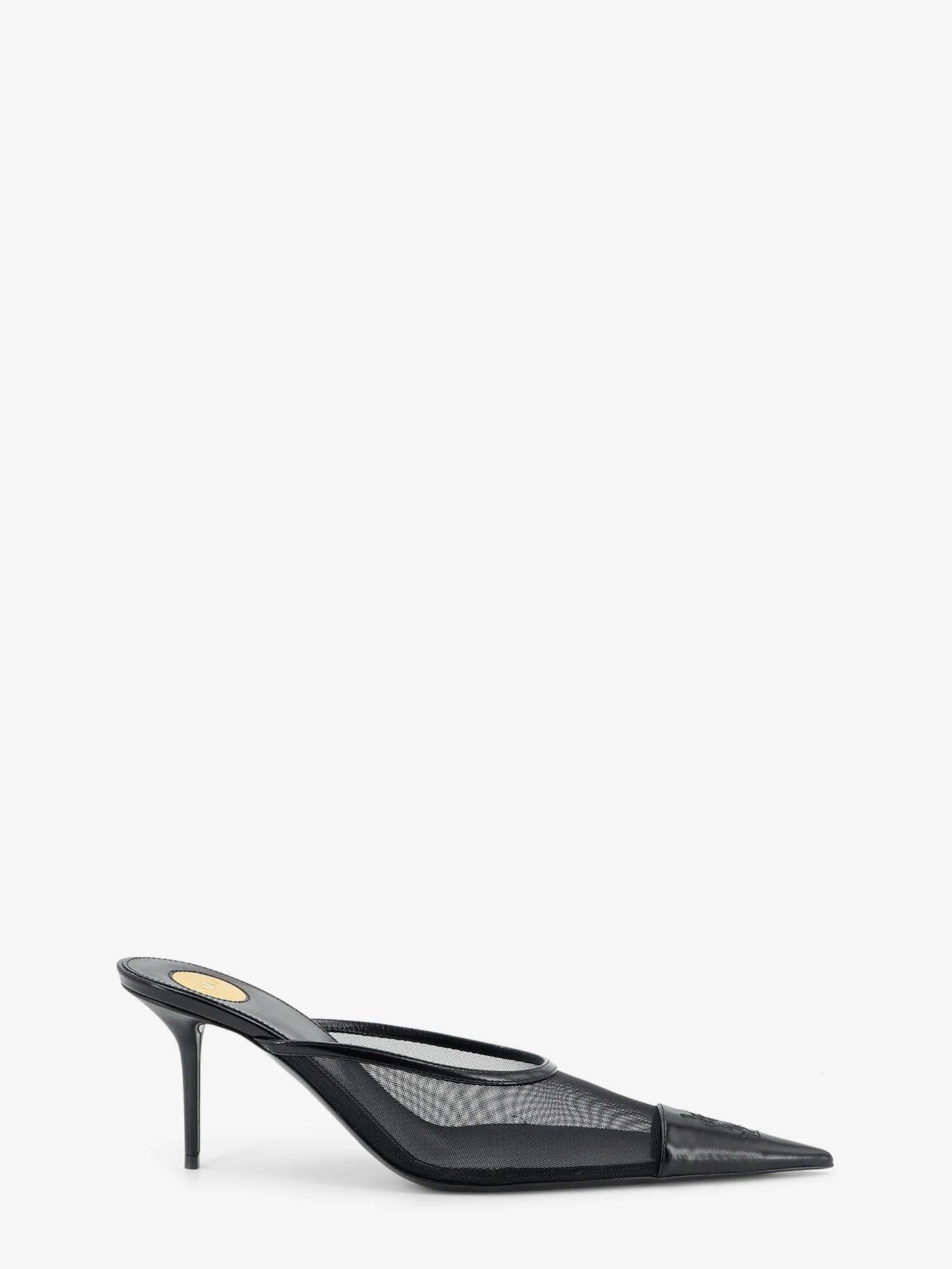 SAINT LAURENT - Renée mesh pump with Cassandre toe