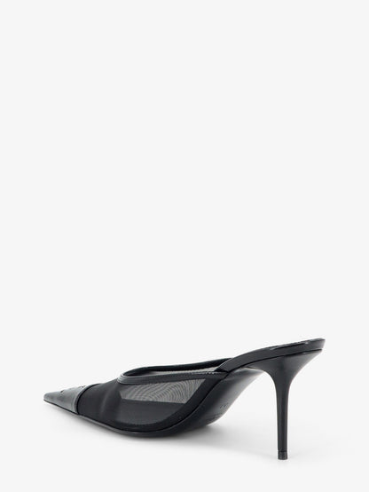 Saint Laurent Renée mesh pump with Cassandre toe - Nero