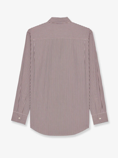 SAINT LAURENT - Cassandre cotton shirt with striped pattern