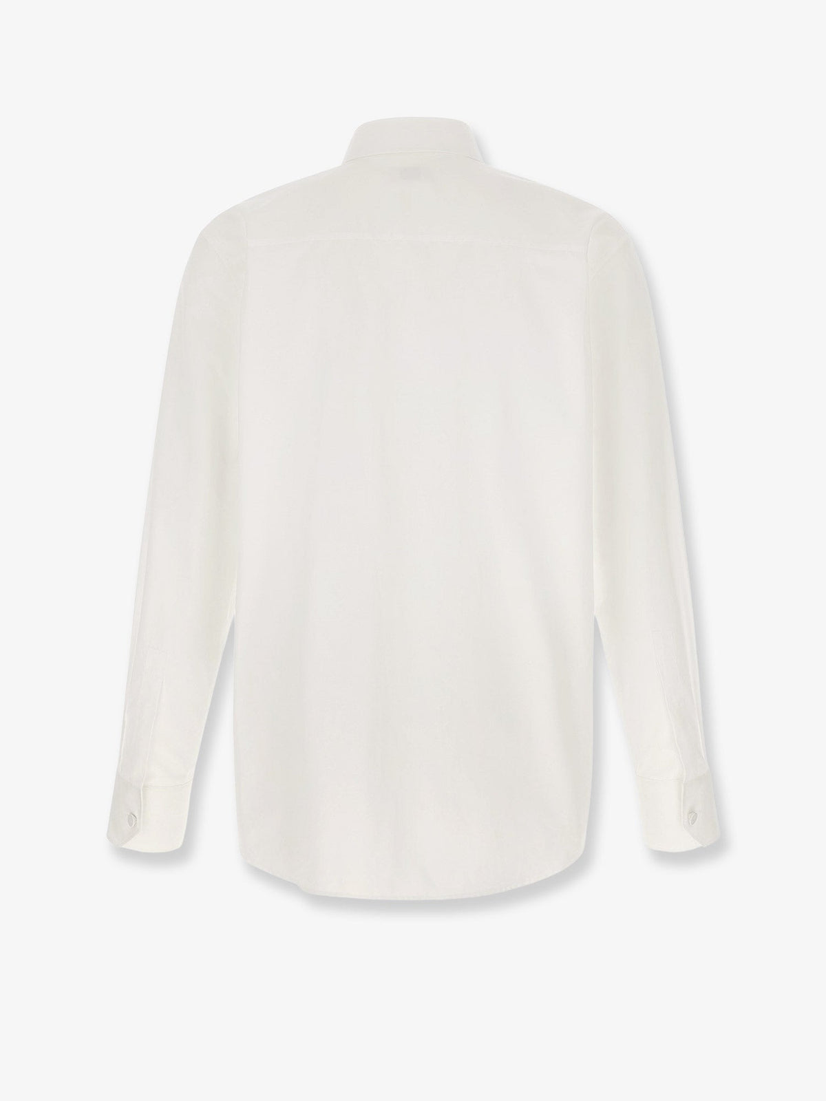 Saint Laurent Cotton shirt with plastron - Blanc