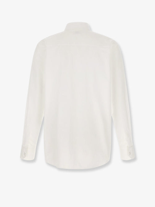 Saint Laurent Cotton shirt with plastron - Blanc