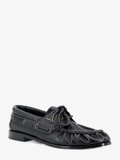 SAINT LAURENT - Le Loafer Bateau leather loafers