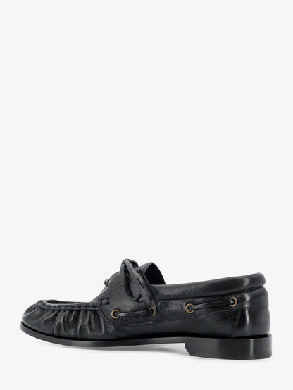 SAINT LAURENT - Le Loafer Bateau leather loafers