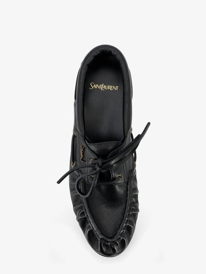 SAINT LAURENT - Le Loafer Bateau leather loafers