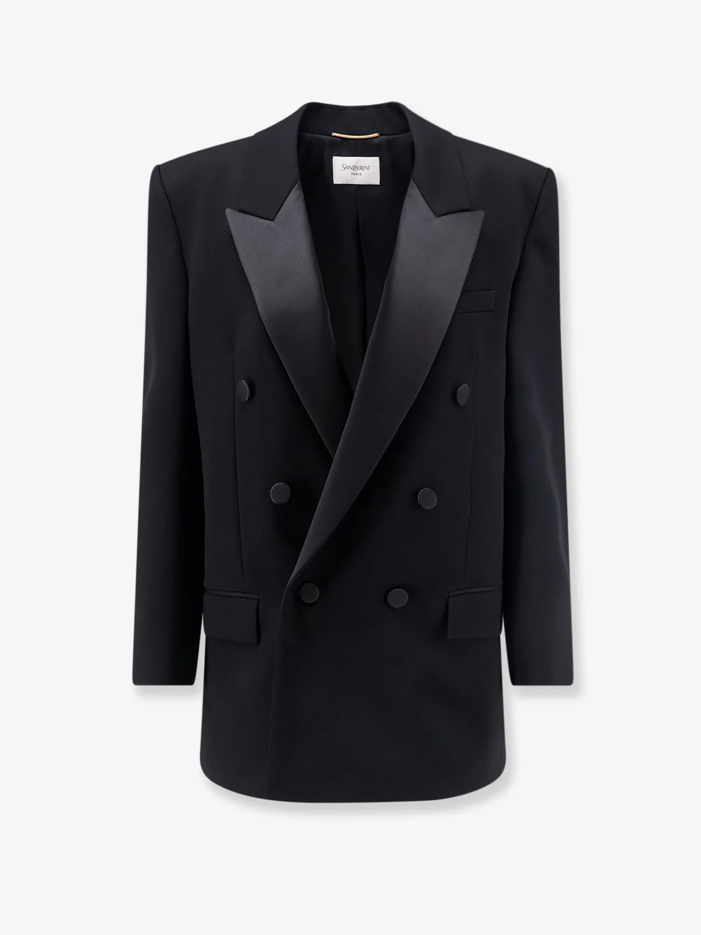 SAINT LAURENT - Wool Tuxedo Blazer with silk lining