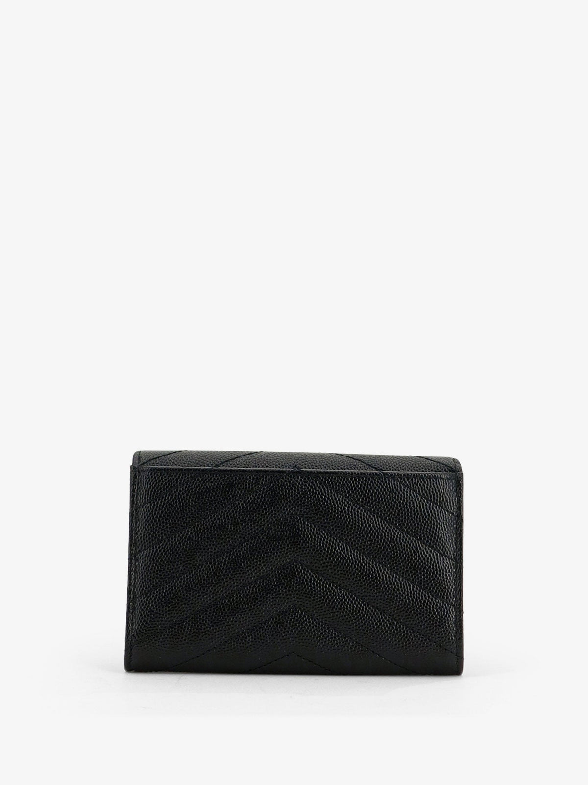 Saint Laurent Cassandre leather wallet - Black