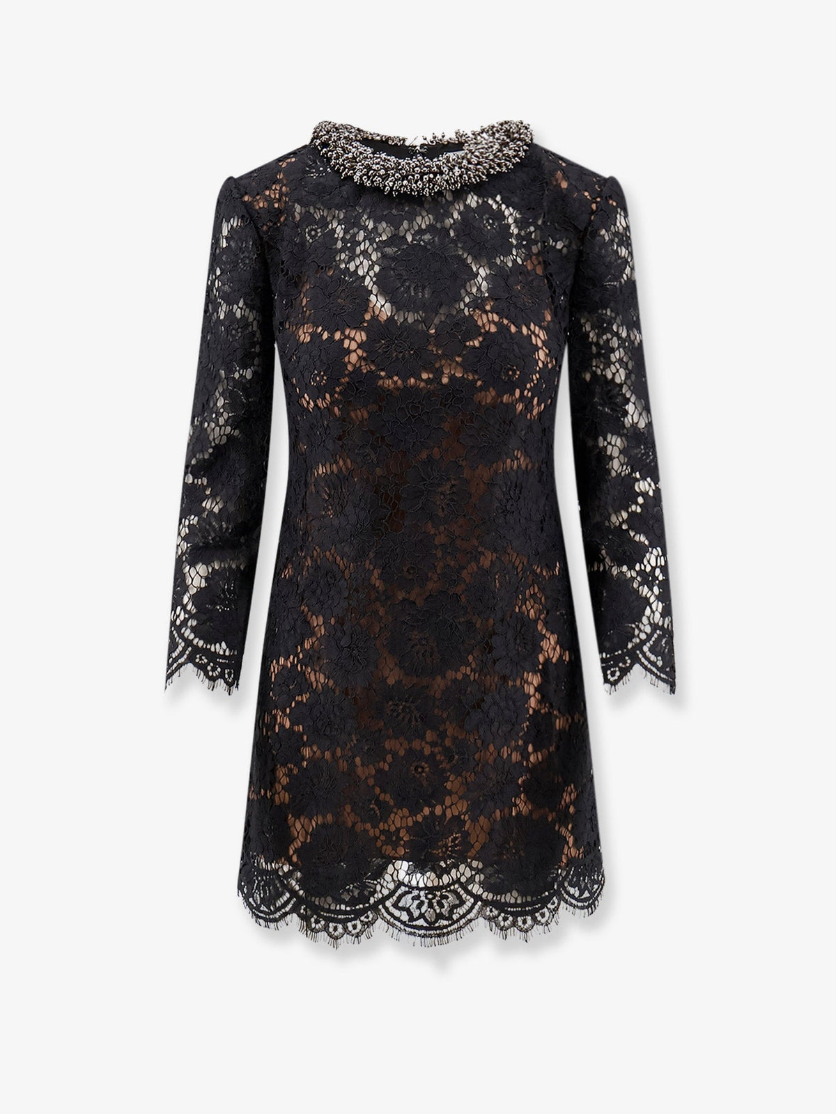 Self Portrait Black lace mini dress