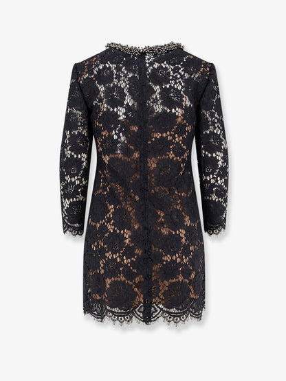 Self Portrait Black lace mini dress