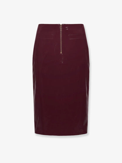 SELF PORTRAIT - Vinyl midi skirt