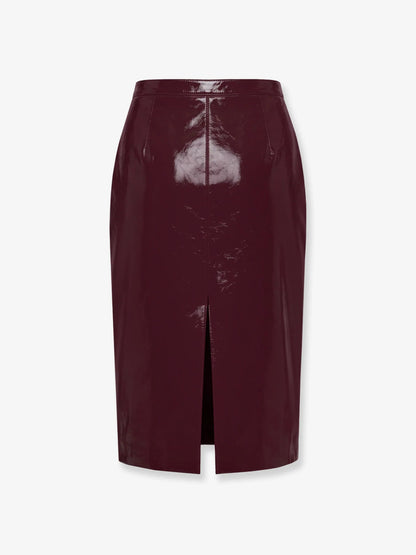 SELF PORTRAIT - Vinyl midi skirt