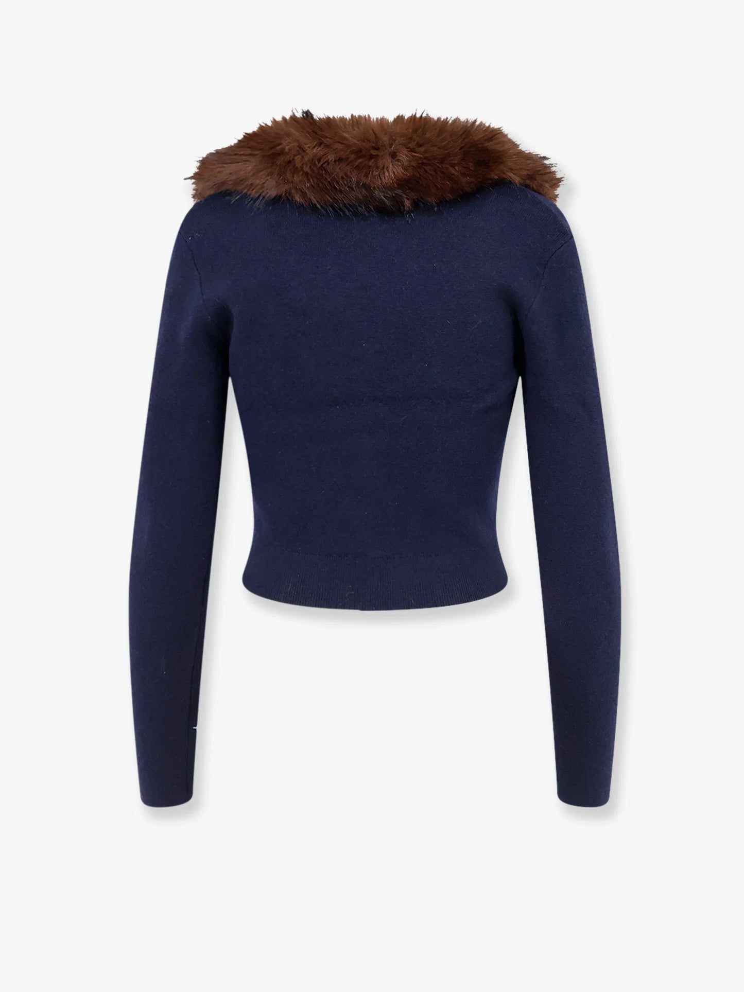 SELF PORTRAIT - Cardigan with faux fur profile