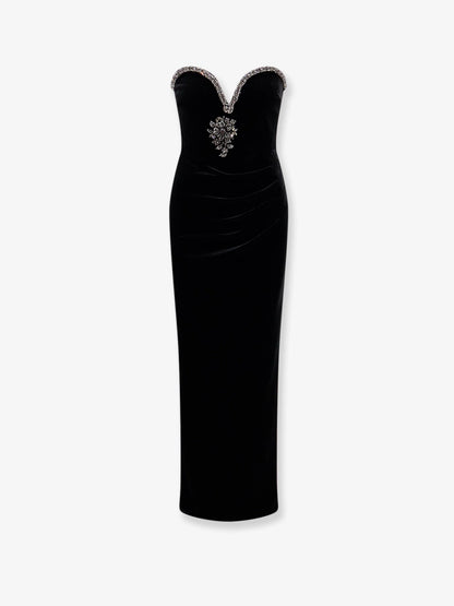 SELF PORTRAIT - Velvet long dress