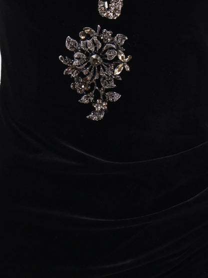 SELF PORTRAIT - Velvet long dress
