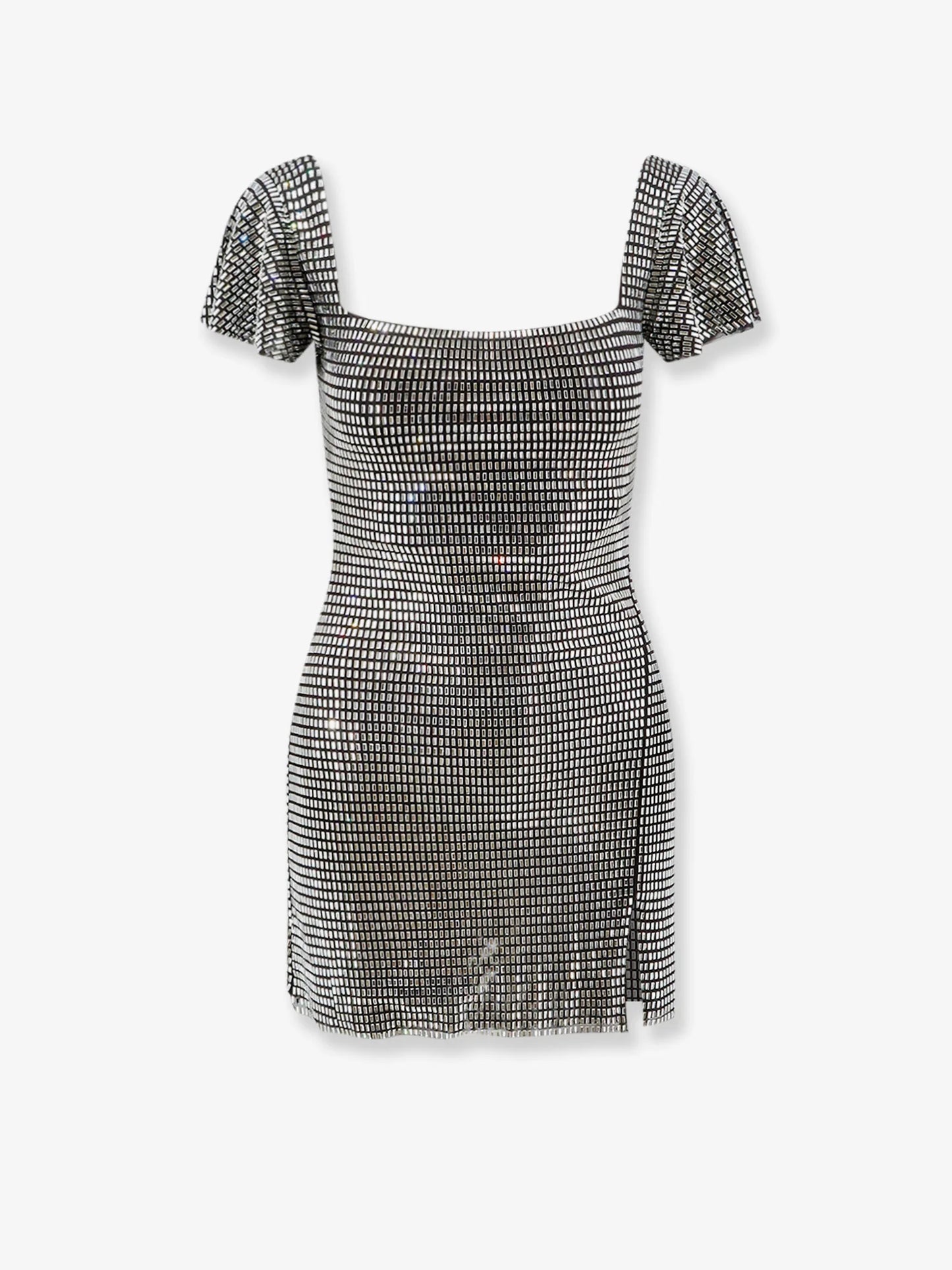 SELF PORTRAIT - Short tulle dress with rhinestones