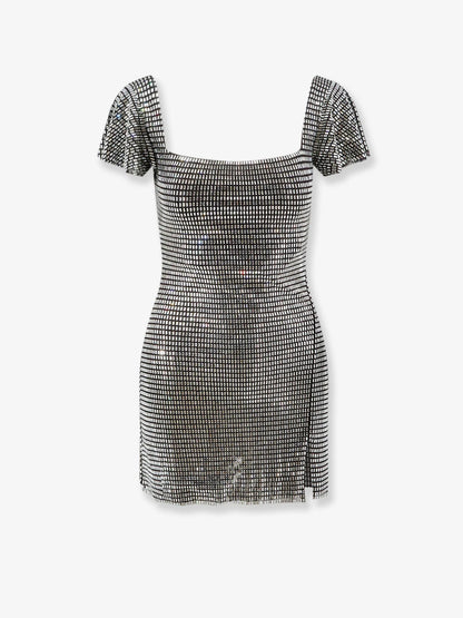 SELF PORTRAIT - Short tulle dress with rhinestones