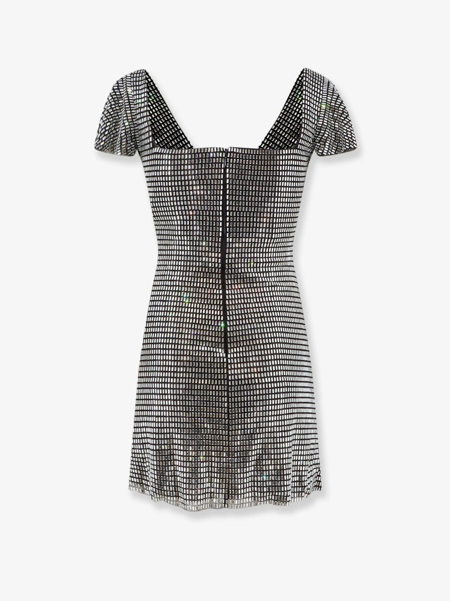 SELF PORTRAIT - Short tulle dress with rhinestones