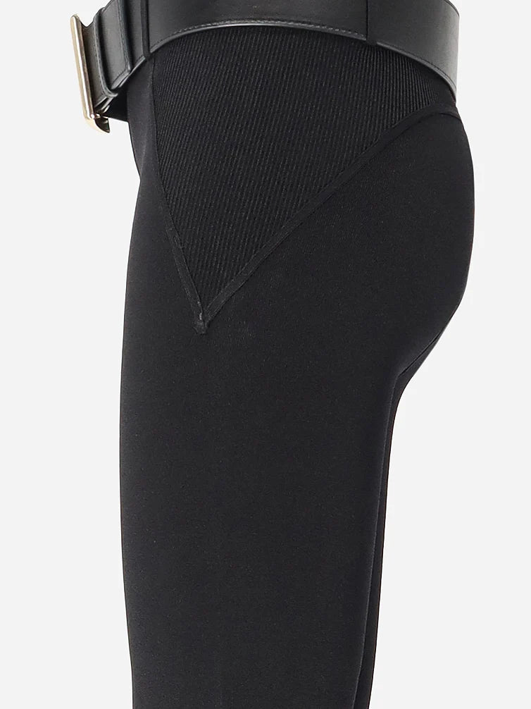 SELF PORTRAIT - Stretch viscose blend leggings