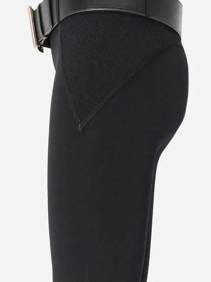 SELF PORTRAIT - Stretch viscose blend leggings