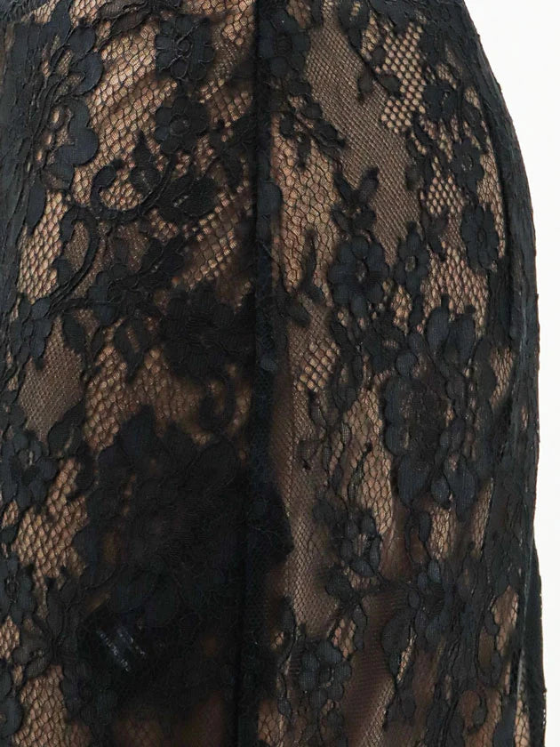 Self Portrait Lace Midi Skirt