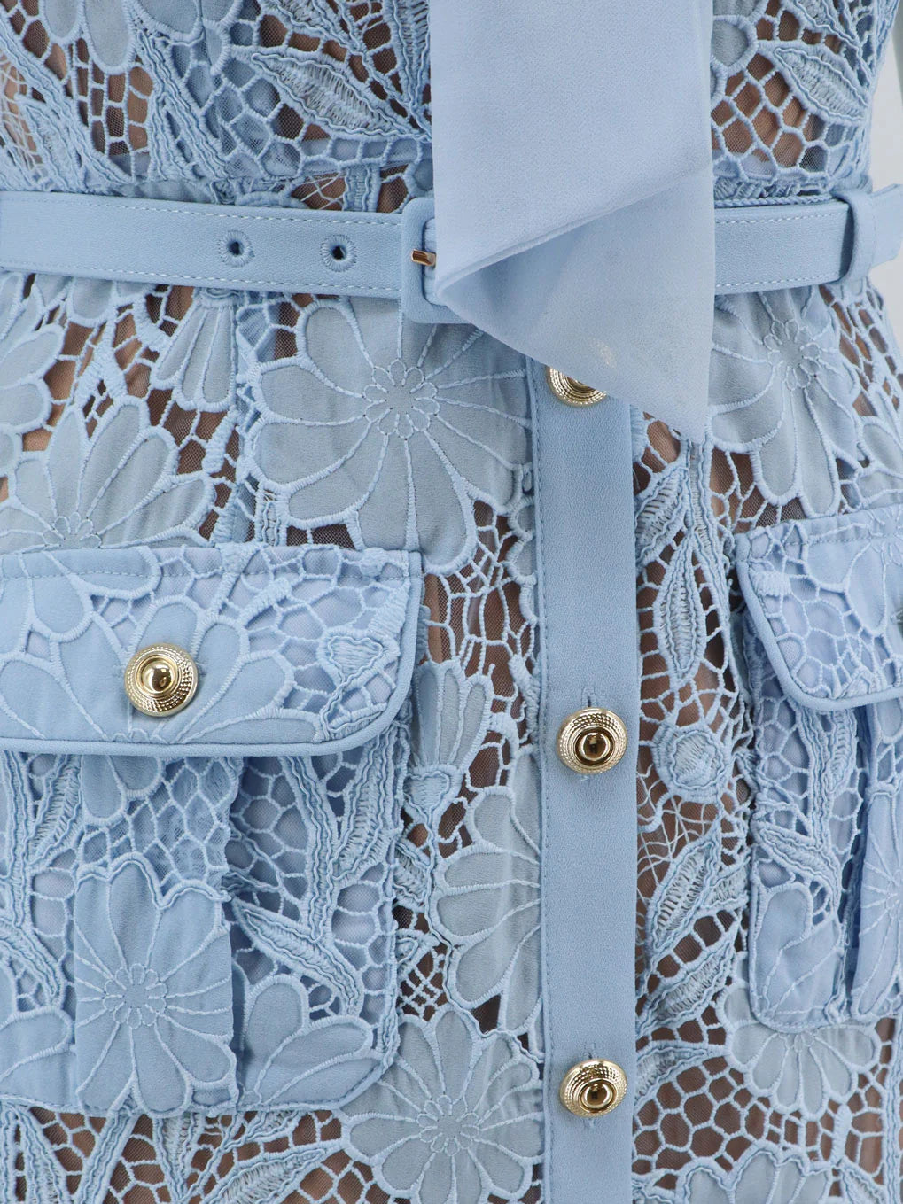 Self Portrait Lace Dress With Belt