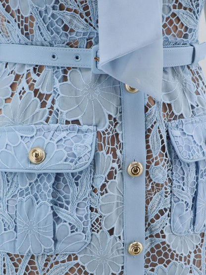 Self Portrait Lace Dress With Belt