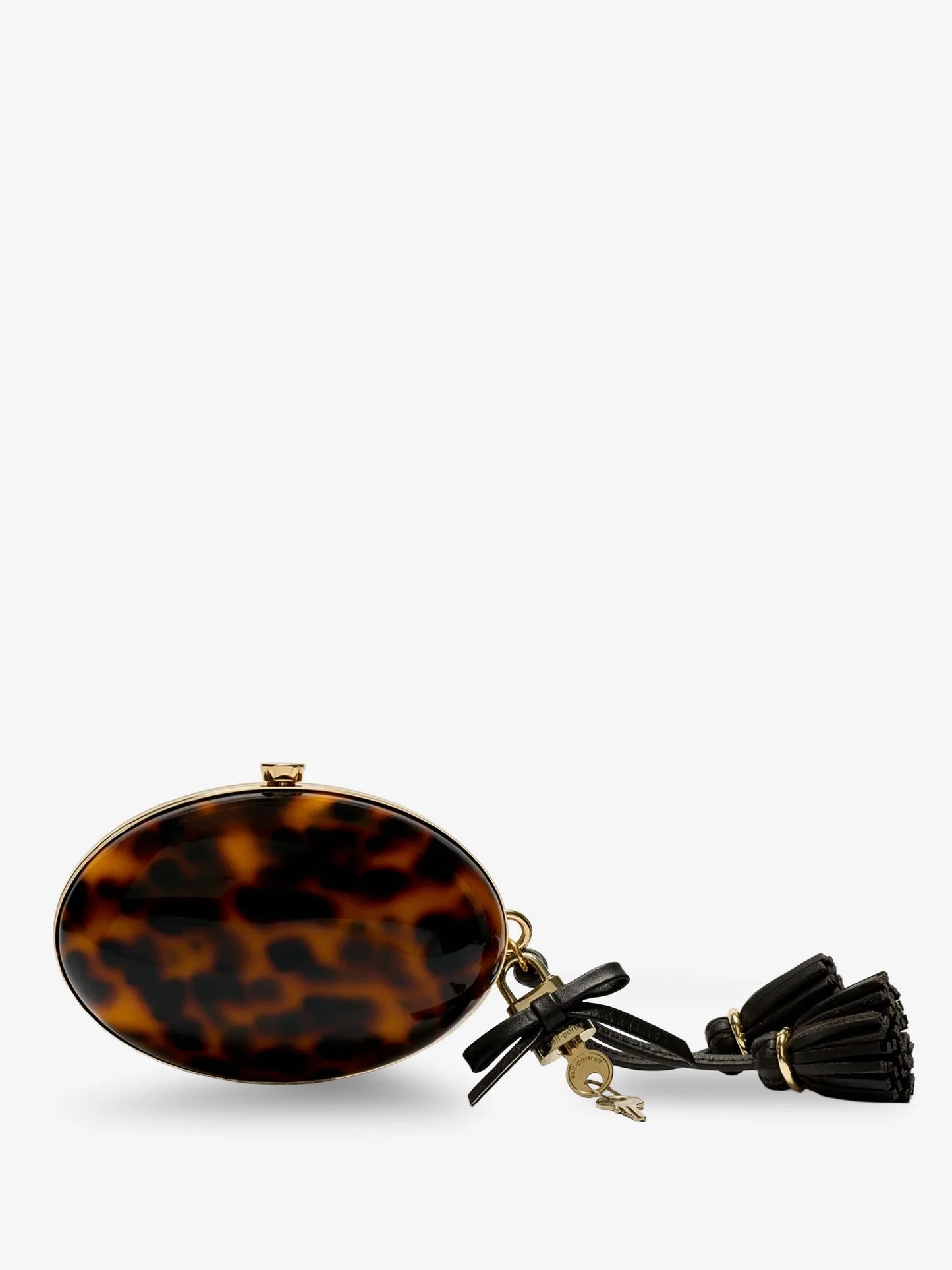 SELF PORTRAIT - Oval resin clutch bag
