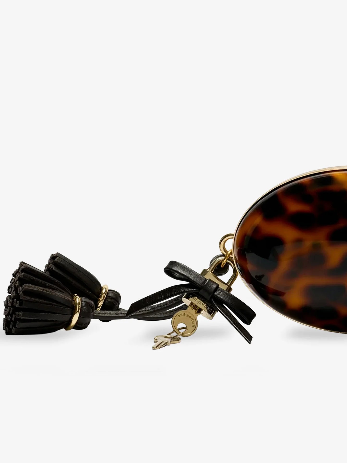 SELF PORTRAIT - Oval resin clutch bag