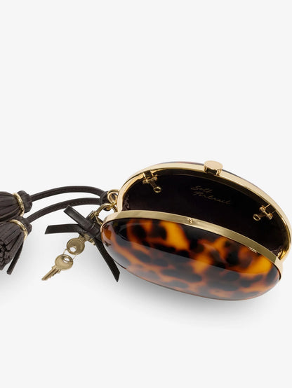 SELF PORTRAIT - Oval resin clutch bag