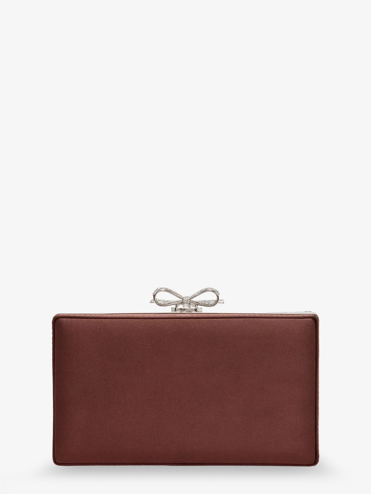Self-Portrait Pochette con cristalli - Brown