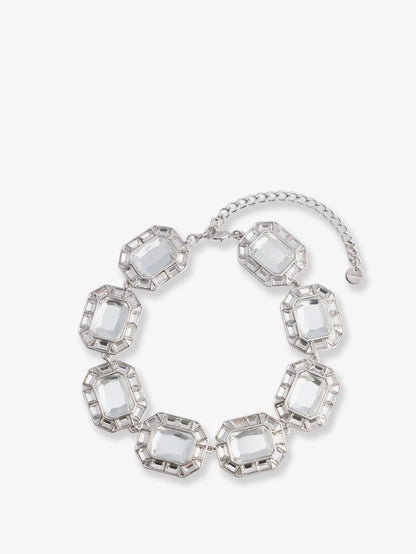 Self Portrait Silver Crystal Necklace