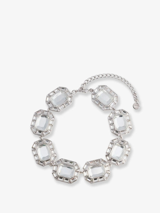 Self Portrait Silver Crystal Necklace