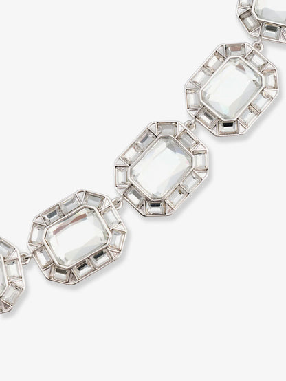 Self Portrait Silver Crystal Necklace