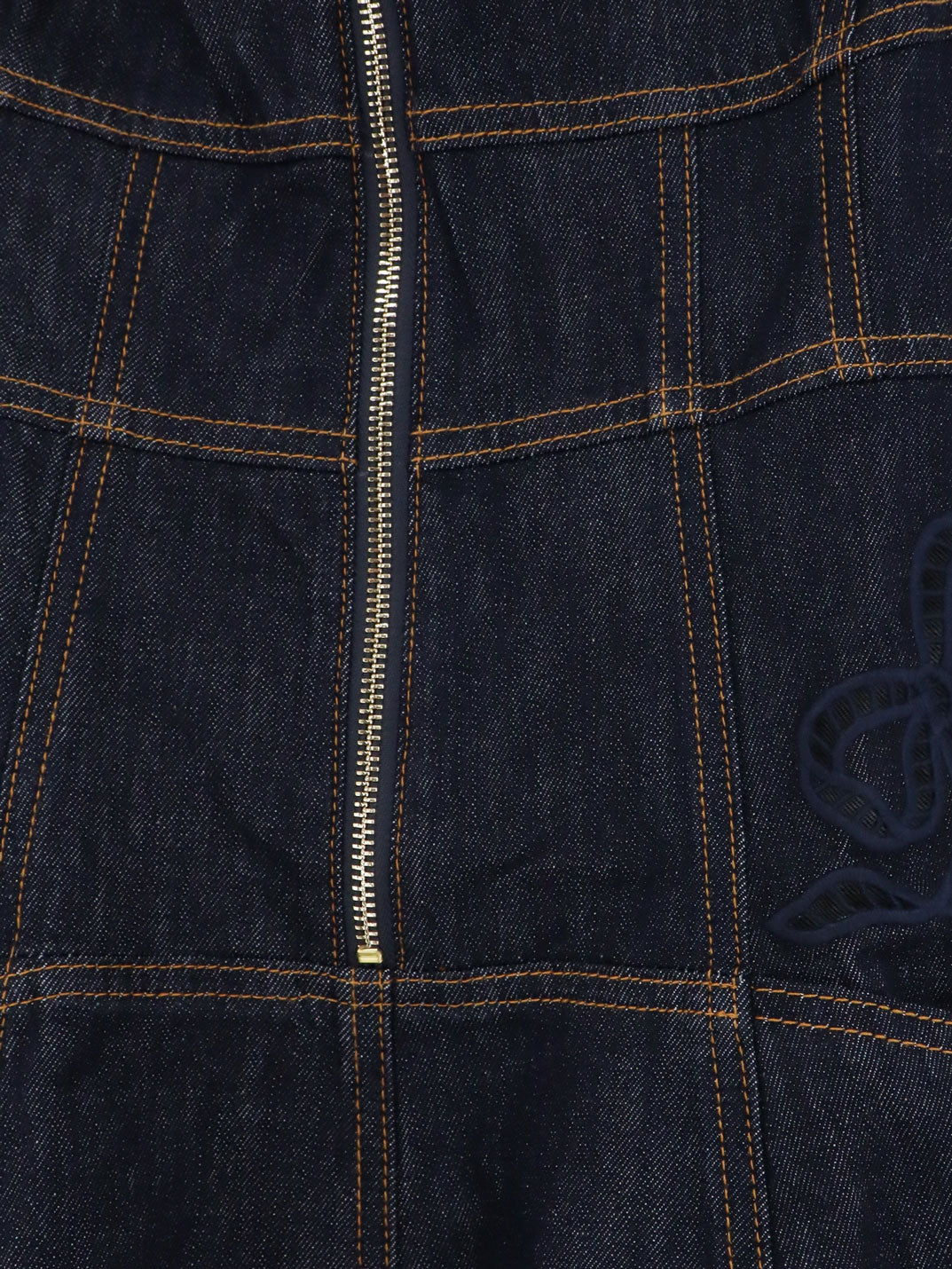 Self Portrait Denim Midi Dress - Blue