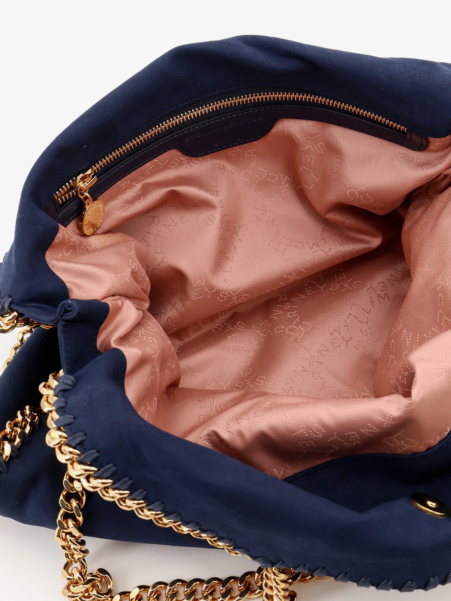 STELLA MCCARTNEY - Falabella alter suede shoulder bag with metal profiles