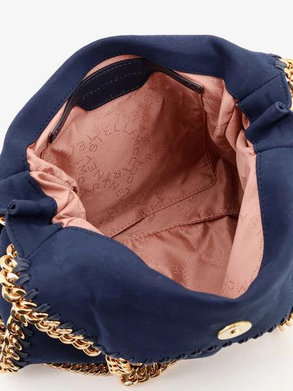 STELLA MCCARTNEY - Falabella Mini velvet crossbody bag