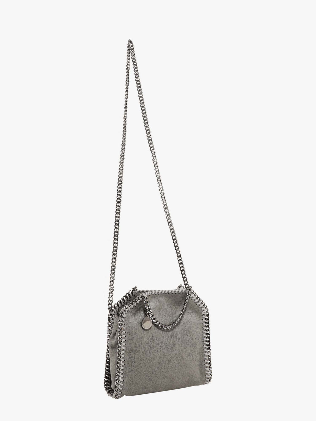 Stella Mccartney Falabella Tiny Shaggy Deer crossbody bag - Lightgrey