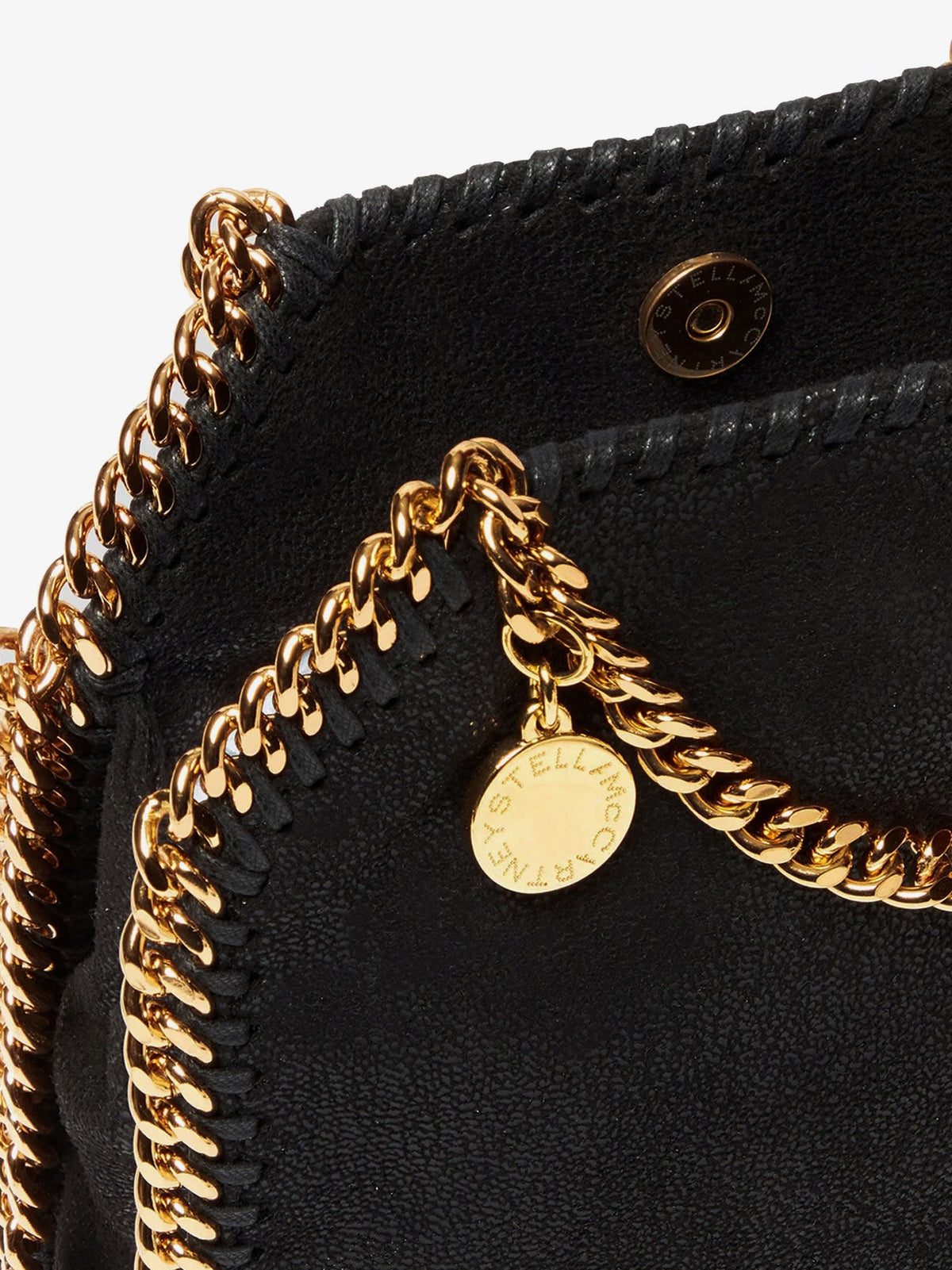 Stella Mccartney Shaggy Deer Falabella Tiny Bag - Black
