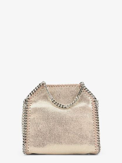 Stella Mccartney Falabella Tiny Shiny Shaggy Deer crossbody bag - Shellpink