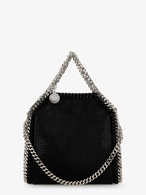 Stella McCartney Falabella Tiny All-Over Beaded Crossbody Bag - Black