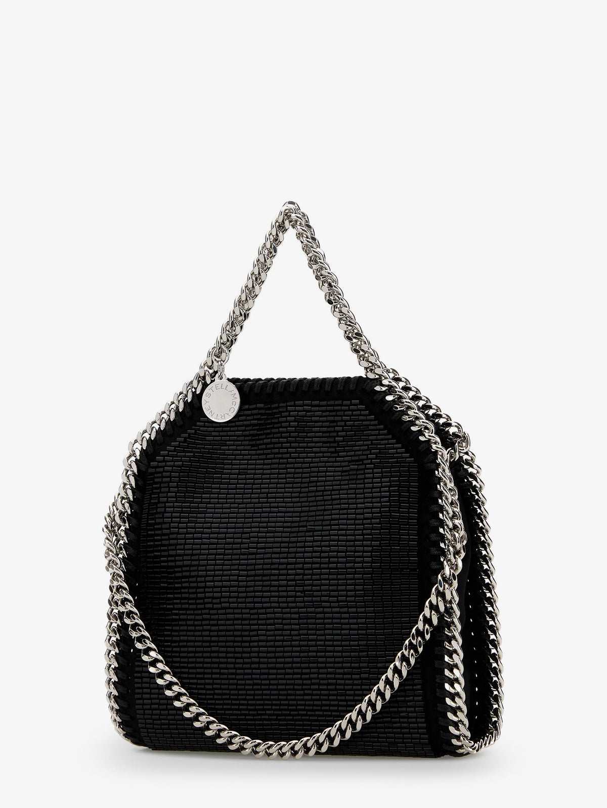 Stella McCartney Falabella Tiny All-Over Beaded Crossbody Bag - Black