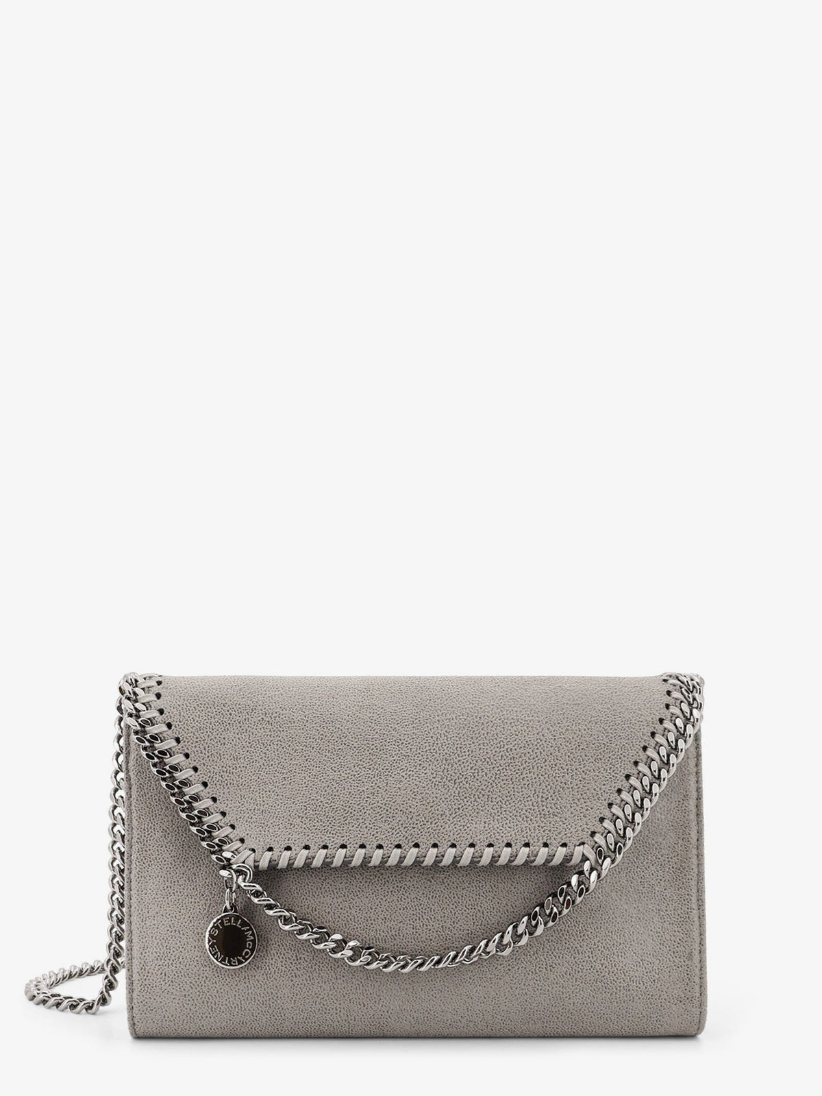 Stella Mccartney Falabella Wallet Shaggy Deer crossbody bag - Grigio