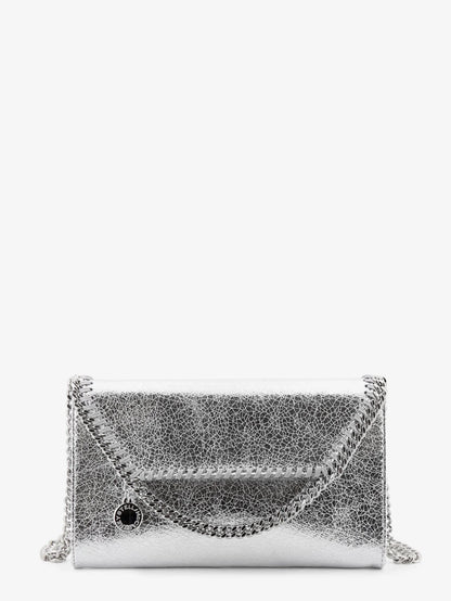 Stella Mccartney Falabella Metallic Fabric Crossbody Bag