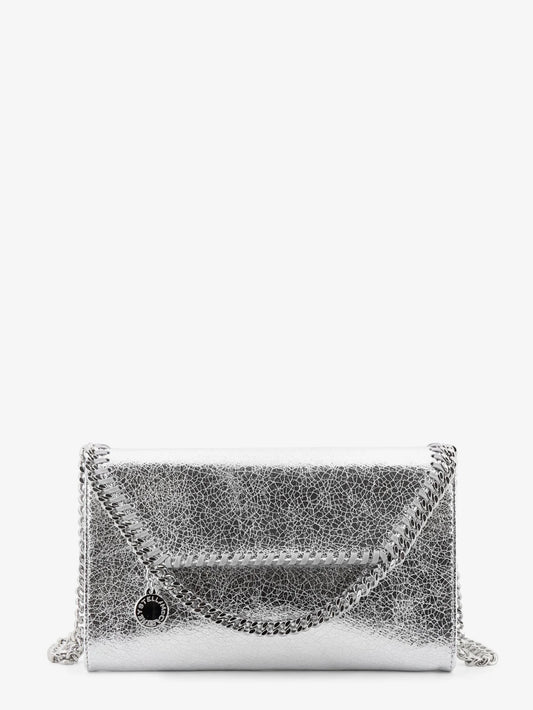 Stella Mccartney Falabella Metallic Fabric Crossbody Bag