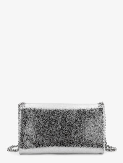 Stella Mccartney Falabella Metallic Fabric Crossbody Bag