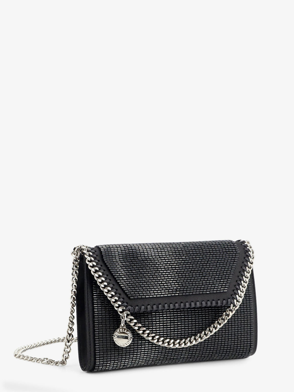 Stella McCartney Falabella sequin crossbody bag - Black